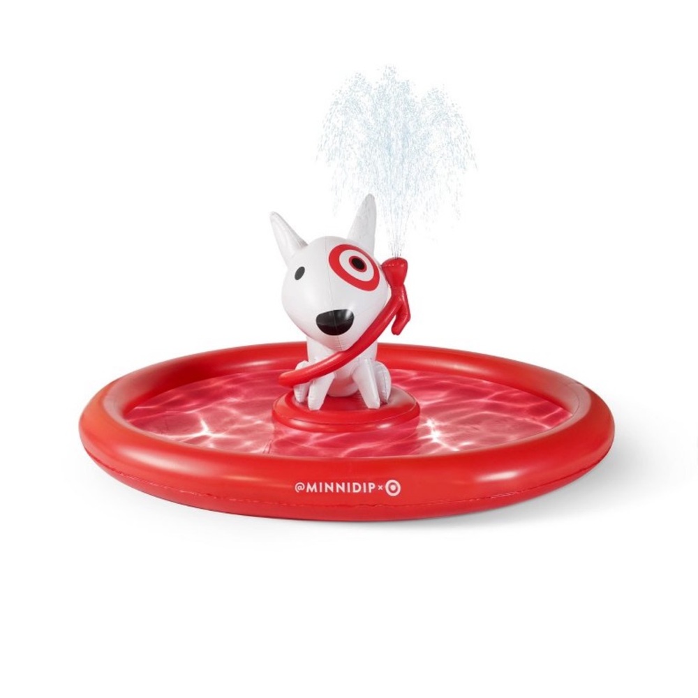 Minnidip Bullseye Target Inflatable Fountain Splash Pool